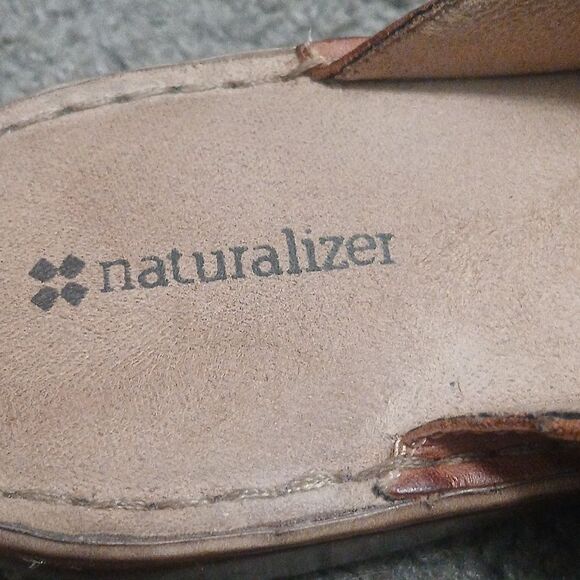 Naturalizer Canna brown leather sandals  Sz 9W  EUC - Picture 6 of 8